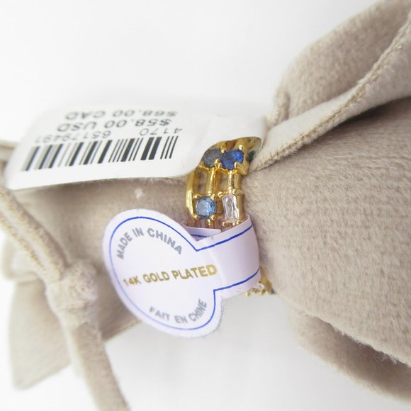 Anthropologie SEPTEMBER Stacked Birthstone Ring Set - Size 7 - Picture 5 of 5